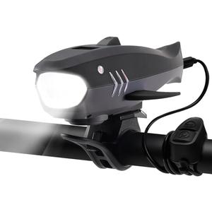 Bike Horn with Light, 120dB Electric Bicycle Bell & 400LM Rechargeable Headlight, IPX4 Waterproof Kids Bike Accessories for Boys/Girls, Scooters