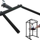 Upgraded-Dip Bar Attachment for 2"x2" Squat Rack, Heavy Duty Power Rack Attachment with 5/8" or 1" Hole, Weight Rack Accessories for Strength Training, Chest, Triceps & Shoulder Workouts, Support 800 LBS