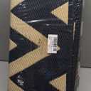 OLANLY Waterproof Outdoor Rug 8x10 ft Clearance, Reversible Outdoor Plastic Straw Rug, RV Mat, Indoor Outdoor Carpet for Patio, Camping, Balcony, Deck, Backyard, Black & Beige