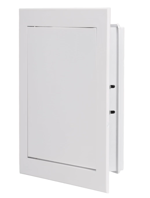 PATIKIL Drywall Access Panel 15x15 Inch, Aluminum Frame Wall Hole Cover Plumbing Access Doors with Click Open/Close Mechanism for Wall Ceiling, White