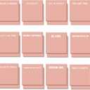Yinder 24 Pcs Inspirational Sticky Notes Cute Motivational Sticky Notes Pad Back to School Employee Appreciation Gifts Bulk for Teacher Coworker Office Supplies 3 x 3'' (Inspire,Pink)