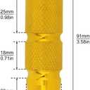 Windance 2pcs CNC M8 Front Fender Frame Sliders, Anti Crash Protector for Yamaha Honda Suzuki (Gold)