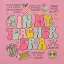 Teacher Shirt for Women in My Teacher Era T-Shirt Funny Teaching Life Tee Back to School Appreciation Gift Tops (Pink, S)