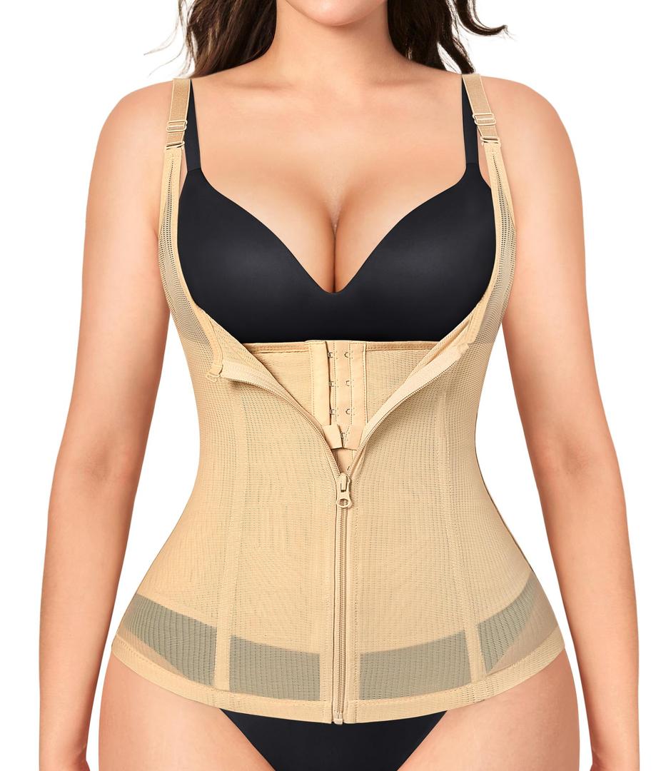 LODAY Waist Trainer for Women Corset Shapewear Waist Cincher Tummy Control Body Shaper Girdle, 2XL