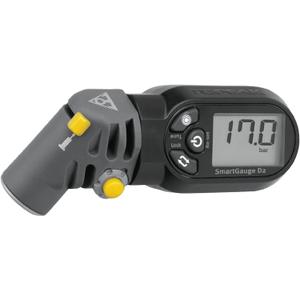 Topeak SmartGauge D2 Digital Tire Pressure Gauge  Presta/Schrader Compatible, 250 Psi/17 Bar, Precision Air Pressure Reader with LCD Display for Bikes, Motorcycles & Sports Equipment