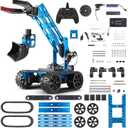 Robotic Arm Kit, Robot Kit for Kids Age 8+,STEM Building Toys 4-DOF Electronic Programming DIY Robots for Boys and Girls, Educational Science Projects,Cool Xmas Birthday Gifts for Kids. (Blue)