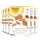 Simple Mills Honey Cinnamon Seed & Nut Flour Sweet Thins, Paleo Friendly & Delicious Sweet Thin Cookies, Good for Snacks, Nutrient Dense, 4.25oz, Pack of 6, BBD 11/02/26