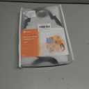 Melodieux Moroccan Fashion Room Darkening Blackout Grommet Curtain for Bedroom Kitchen Small Windows, 52 by 45 Inch, Off White/Black (1 Panel)