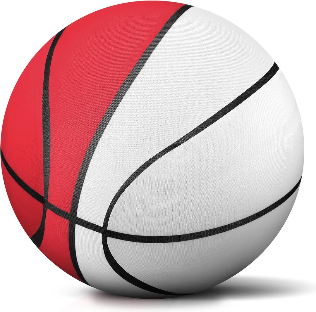 Vinsot Silent Basketball Size 7 Grooved Airless Indoor Basketball for Quiet Dribbling and PU Foam Ball Bounce Training Ball for Various Indoor Activities