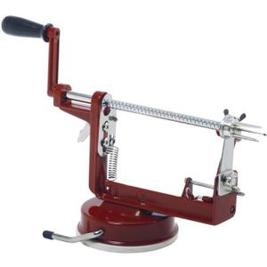 Norpro Apple Master-Apple, Potato, Parer, Slicer & Corer with Vacuum Base, Red frame