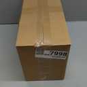 Elevated Dog Bowl Set of 2 - Double Glass Bowls with Gold Iron Stand - Raised Dishes Comfortable Feeding - Ideal for Small to Medium Sized Dogs (Large)