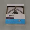 Moen Preston Collection Spot Resist Brushed Nickel 7-inch Bathroom Hand Towel Ring, Wall Mounted Hanger, DN8486BN