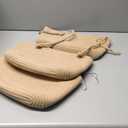 TeoKJ Over the Door Hanging Basket, 3-Tier Woven Cotton Wall-Mounted Storage Organizer Bag Decorative Hanging Nursery Baskets - Jute