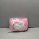 CLYCSRC 4 Pc Mesh Fabric Bed Rail Covers (4pc-Pink)