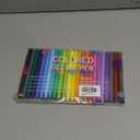 Four Candies Quick Dry Ink Colored Pens Set, 24 Colors Retractable Gel Pen, 0.7mm Fine Point Colorful Pens for Note Taking & Drawing, Colored Gel Pens with Comfort Grip for Office, School & Home