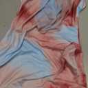RoseSeek Women's Tie Dye Backless Halter Dresses Draped Neck Mini Bodycon Dress Night Out Outfits S