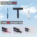 4 x Window Film 17.5" x 118.1" Window Film for Ultimate Privacy and Sun Blocking Room Darkening Tinted Film Removable Static Cling Black Film for Home, Garages and RVs