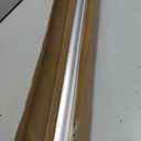 30" Chrome Framed Shower Door Replacement Drip Rail with Vinyl Sweep Door Water Deflector, Applied Mounting Tape and Screws (30Inch)