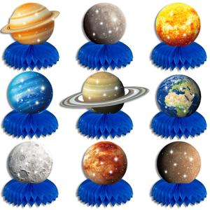 2 Pack 9PCS Star Table Decorations Honeycomb Centerpieces Party Favor Supplies