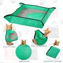 5 Packs Portable Travel Litter Box for Cats,26x26 Inches Foldable Litter Box for Travel,Waterproof Litter Box Mat with Storage Bag for Car Plane Hotel