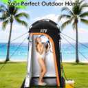 Large Shower Tent, Portable Privacy Tent with Mesh Floor & Carrying Bag, Lightweight & Sturdy, Easy Set Up, Portable Changing Room for Camping & Hiking, Fishing, Beach