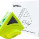 Baffect Double Sided Magnetic Window Cleaner, Window Cleaning Squeegee Equipment for High Windows Thickness 8-15mm