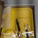 Dinneractive Dining Set for Kids - 3 Piece Construction Themed Toddler Utensils & Toddler Plates - Toddler Forks and Spoons - Kid Plate set (Yellow)