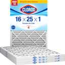 Clorox 16x25x1 Air Filter, MERV 13 Pleated HVAC AC Furnace Air Filters, MPR 1500 & FPR 10 – Pack of 4