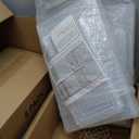 12 Pack Clear Shoe Storage Organizer with Magnetic Door,Stackable Plastic Shoe Boxes for Sneakers,Boots,and Heels,Space-Saving Foldable Shoe Rack for Closet,Durable Shoe Cabinet Organizer,White