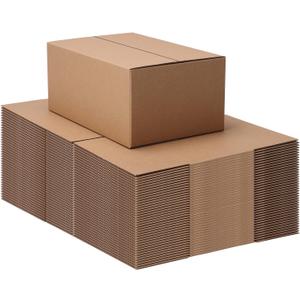 9x6x4 Shipping Boxes Set of 40, Brown Kraft Business Corrugated Cardboard Small Boxes Mailers for Packaging