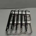 Upgrade 6 Layers Pants Hangers Space Saving, 2Pack Stainless Steel Multifunctional Rack Non Slip S-Type Clothes Jean Hanger Closet Organizer for Jeans Leggings Trousers Skirts Scarf, Black