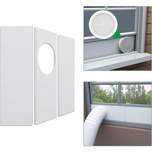Forestchill Portable Air Conditioner Window Seal Plates Kit for 5.9" Diameter Exhaust Hose, Universal AC Vent Kit for Sliding Windows and Hung Windows, Adjustable Length Sealing Panels for Mobile A/C