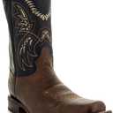 Soto Boots Men's Square Toe Cowboy Boots H4002, Size 8