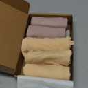 BATTEWA Incontinence Underwear for Women Washable, Leak Proof Underwear High Waist Cotton,Bladder Leakage 50ML (Beige-Blush, Large, 5 Pack)
