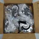 HOLKIE Stem Caster Wheels 2 inch Total Locking Casters Set of 4, Threaded Stem 3/8" -16 x 1 (Diameter 3/8", Length 1") Swivel Heavy Duty Castors Black (Black-With Brake-4 pack)