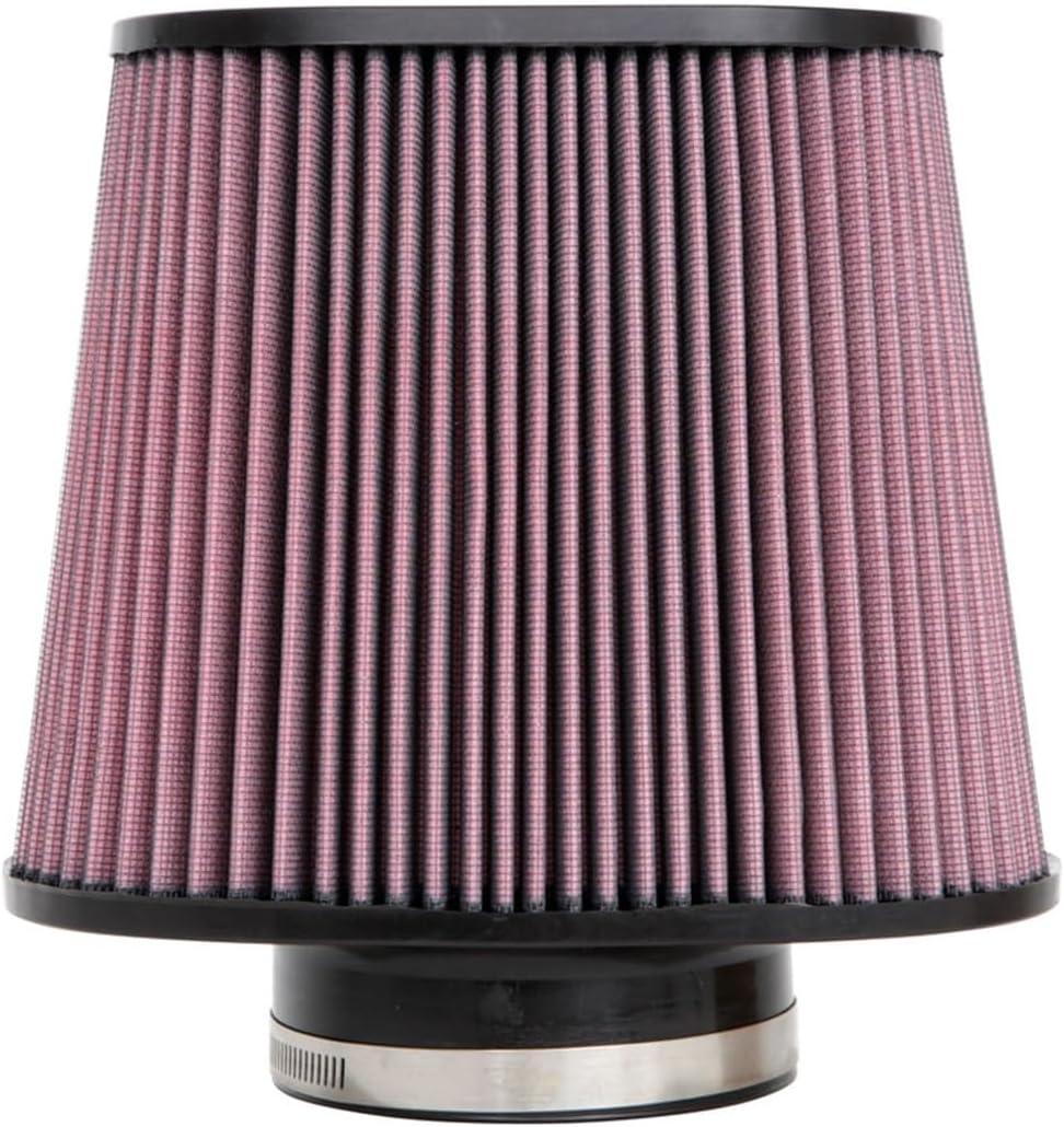 K&N High-Flow Original Lifetime Universal Clamp-On Air Filter: High Performance, Premium, Washable: Flange Diameter: 4 In, Filter Height: 7.5 In, Flange Length: 1.5 In, Shape: Oval Tapered, RE-1040