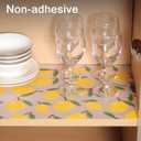 Cooyes Shelf Liner, Non-Adhesive Cabinet Liners for Kitchen Drawers, Shelves, Refrigerator, Pantry Storage, Bathroom Closet, Fridge, Durable Waterproof EVA Mats(11.8" W x 236" L, Yellow Lemon)