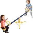 Teeter Totter,360 Degree Rotation Seesaw for Kids Outdoor for Ages 4-12, Sit and Spin Teeter Totter Kids Outdoor Play Equipment