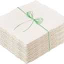 100 Sheets Deckled Edge Paper 8.5x11 inches, 160 GSM Handmade Paper, Rough/Textured Watercolor Paper for Wedding Invitations, Greeting Cards, Handmade Crafts