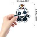 2 x 54pcs The Wild Robot Stickers for Water Bottles,Cute Cartoon Robots Movie Stickers Funny Vinyl Waterproof Decals for Teens Laptop Skateboard Bumper Suitcase Motorcycle