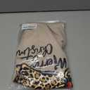 Merry Christmas Shirts for Women Novelty Holiday Basic Winter Christmas Santa Hat Printed Tee Tops(Khaki XL)