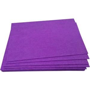 2 x Jtnohx Stiff Craft Felt Sheets, 2mm Thick Felt Fabric for Crafts, 12pcs 7 x 11.3 inch Color Felt Squares for Sewing (Purple)