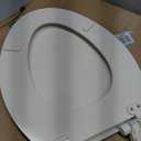KOHLER 20454-96 Ridgewood Elongated Soft Close Toilet Seat, Quiet Close, Wood Toilet Seat, Home Essentials, Biscuit