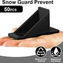 Taiyin Mini Snow Guards for Metal Roofs Prevent Sliding Ice Snow Stop Buildup Block to Stop Ice from Sliding Off Your Metal Roof (Black)