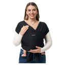 Momcozy Baby Wrap Carrier, Easy to Wear Infant Carrier Slings, Lightweight Hands Free Baby Sling, Adjustable Baby Carriers for Newborn to Toddler 8-35 lbs, Black