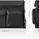 YOOFAN Mobility Scooter Bag Convenient Organizer Pouch with 14-Inch Laptop Pocket and Cup Holders, Black