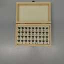 Letter and Number Stamp Set 36pcs 40Cr Alloy Steel Metal Stamp Number & Letter Punch Set in a Wooden case (4mm 5/32 Inch)