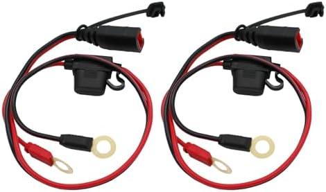 PDEEY GC008 X-Connect fit for NOCO Battery Charger, M10 XL Eyelet Terminal Connector Plug Extension Cable, 2-Pack