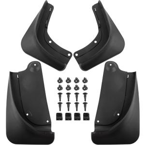 Boxi 2024 Upgraded Mud Flaps Splash Guards fit for Tesla Model Y 2020-2024 Vehicle Sediment Protection No Drilling No Tape Mudflaps Tire Protector Mudflaps (Set of 4)