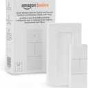 Amazon Basics Smart Dimmer Switch and Remote for Music and Routines, Compatible Echo Devices Required, Works with Alexa Only, No Wiring Required